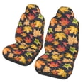 thumbnail image 1 of Pofeuu Colorful Maple Leaves Print Automotive Car Seat Covers Flat Cloth Full Set Seat Covers,Car Seat Covers front seats for Cars Trucks and SUVs(Two packs), 1 of 7