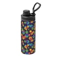 thumbnail image 1 of Pofeuu Colorful Pineapples1 Print 18oz Sports Insulated Kettle Stainless Steel Vacuum Water Bottle Leakproof Sport Flask, 1 of 7
