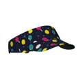 thumbnail image 1 of Pofeuu Colorful Ping Pong Rackets Print Sunscreen Visor Cap Adjustable Sport Empty Top Baseball Sun Cap for Men Women Sports Outdoor Headwear, 1 of 7