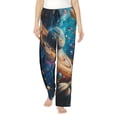 thumbnail image 1 of Pofeuu Colorful Planet Universe Print Women's Fashion Pajama Pants with Pockets Comfy Drawstring Sleep Lounge Bottoms-X-Large, 1 of 6