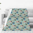 thumbnail image 1 of Pofeuu Colorful Pugs Print Ultra-Soft Micro Fleece Blanket,for Bed Or Sofa,All Season Throw Blankets Flannel Blanket-40"x30", 1 of 7