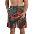 thumbnail image 1 of Pofeuu Colorful Reptile And Leaves Prin Men's Swim Trunks Quick Dry Bathing Suit Swimming Board Shorts Mesh Lining Beach Swimwear-Medium, 1 of 6