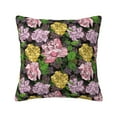 thumbnail image 1 of Pofeuu Colorful Roses Print Double-sided plush pillowcase Square Throw Pillow Covers Pillows Cover for Living Room Bedroom Sofa Couch Cushion Cover（No pillow core）-18"x18", 1 of 7