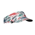 thumbnail image 1 of Pofeuu Colorful Shark Print Sunscreen Visor Cap Adjustable Sport Empty Top Baseball Sun Cap for Men Women Sports Outdoor Headwear, 1 of 7
