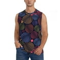 thumbnail image 1 of Pofeuu Colorful Shells Print Men's Muscle T-Shirt, Sleeveless, Muscle Tank, Classic Muscle Tee Top For Men Casual Sleeveless Muscle T-Shirt Trendy Clothes-Medium, 1 of 7