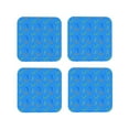 thumbnail image 1 of Pofeuu Colorful Snake Print Coasters for Drinks, 4Pack PU Leather Coasters, Bar Drink Coasters for Tabletop Protection, Furniture from Damage-Square, 1 of 6