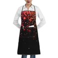 thumbnail image 1 of Pofeuu Colorful Sparkling Print Aprons with Pockets, Cute Aprons for Kitchen, Cooking, Server, Barber, Chef Apron, 1 of 7
