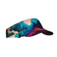 thumbnail image 1 of Pofeuu Colorful Surreal Landscape Print Sunscreen Visor Cap Adjustable Sport Empty Top Baseball Sun Cap for Men Women Sports Outdoor Headwear, 1 of 7