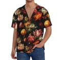 thumbnail image 1 of Pofeuu Colorful Tulips Print Mens Casual Short Sleeve Shirts Beach Summer Spread Collar Pocket Tops Men's Casual Short-sleeved Shirt-Medium, 1 of 5