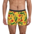 thumbnail image 1 of Pofeuu Colorful Vegetables Print Men’s Boxer Briefs, Moisture-Wicking Underwear, Regular,Trunk-Small, 1 of 5