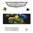 thumbnail image 1 of Pofeuu Colorful Viper Snake Print Desk Mat for Keyboard and Mouse，Computer Desk Matt for Desktop，Large Mouse Pad for Desk，Desk Pads on Top of Desks 12x31.5in, 1 of 8