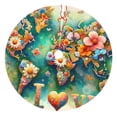 thumbnail image 1 of Pofeuu Colorful World Map Print Christmas Tree Skirt, Merry Christmas Skirt Xmas Tree Ornaments for Xmas Holiday Party Decorations-48", 1 of 7