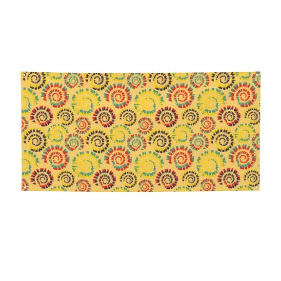 Pofeuu Colourful Tie Dye 1 Print Colorful Yard Festival Banner Sign Party Outdoor & Indoor Party Decoration Banne Festival Yard Sign-Small