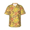 thumbnail image 1 of Pofeuu Colourful Tie Dye 1 Print Hawaiian Shirt for Men Sleeves Casual Button Down Summer Beach Dress Shirts T-Shirts,Large, 1 of 1