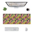 thumbnail image 1 of Pofeuu Colrful Tropical Leaves Print Desk Mat for Keyboard and Mouse，Computer Desk Matt for Desktop，Large Mouse Pad for Desk，Desk Pads on Top of Desks 12x31.5in, 1 of 8