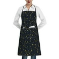 thumbnail image 1 of Pofeuu Constellation Print Aprons with Pockets, Cute Aprons for Kitchen, Cooking, Server, Barber, Chef Apron, 1 of 7