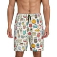 thumbnail image 1 of Pofeuu Cooking Utensils Print Men's Soft Woven Elastic Waistband Sleep Pajama Short-Medium, 1 of 6