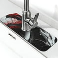 thumbnail image 1 of Pofeuu Cool Black And White Dragon Print Splash Guard for Sink Faucet Sink Gadgets-Splash Guard Behind Faucet Drip Catcher for Kitchen, Bathroom,Sink Mat, 1 of 7