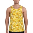 thumbnail image 1 of Pofeuu Cool Duck With Yellow Strip Print Men's Workout Tank Tops Sleeveless Muscle Gym Shirt Quick Dry-3X-Large, 1 of 7