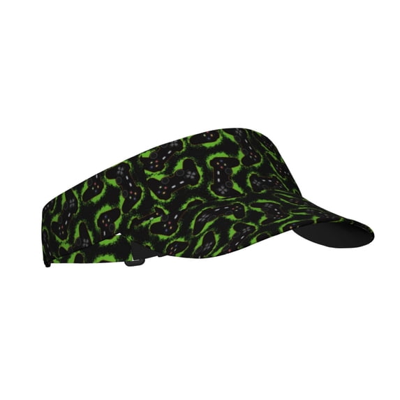 Pofeuu Cool Gamepad Print Sunscreen Visor Cap Adjustable Sport Empty Top Baseball Sun Cap for Men Women Sports Outdoor Headwear
