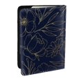 thumbnail image 1 of Pofeuu Copper-Gold Gloss Outline Flower Print Travel Document Organizer Passport Holder Men Women for Family (6.5 in x 4.5 in),Wallet Holder Credit Card Clutch Bag Case, 1 of 5
