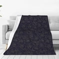 thumbnail image 1 of Pofeuu Copper-Gold Gloss Outline Rose1 Print Ultra-Soft Micro Fleece Blanket,for Bed Or Sofa,All Season Throw Blankets Flannel Blanket-60"x50", 1 of 7