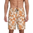 thumbnail image 1 of Pofeuu Corgi Animal Print Men's Soft Woven Elastic Waistband Sleep Pajama Short-XX-Large, 1 of 6