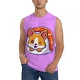 thumbnail image 1 of Pofeuu Corgi In Sushi Roll Print Men's Muscle T-Shirt, Sleeveless, Muscle Tank, Classic Muscle Tee Top For Men Casual Sleeveless Muscle T-Shirt Trendy Clothes-Medium, 1 of 7