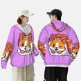 thumbnail image 1 of Pofeuu Corgi In Sushi Roll Print Sun Protection Outdoor Lightweight Full Zip UV Cooling Hoodie Long Sleeve Summer Clothing for Outdoor Hiking-Small, 1 of 5