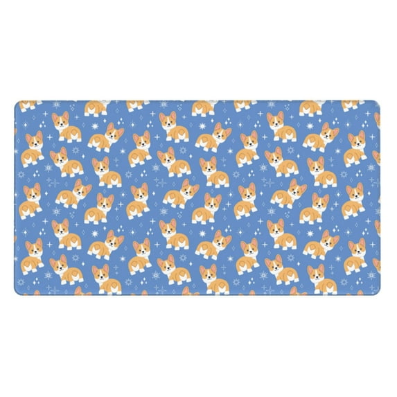 Pofeuu Corgi Print Mouse Pad,Rubber, Multipurpose Comfortable Waterproof Mousepad Desk Mat for Gamer Office Home