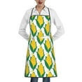 thumbnail image 1 of Pofeuu Corn Cob Print Aprons with Pockets, Cute Aprons for Kitchen, Cooking, Server, Barber, Chef Apron, 1 of 7