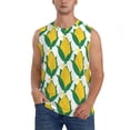 thumbnail image 1 of Pofeuu Corn Cob Print Men's Muscle T-Shirt, Sleeveless, Muscle Tank, Classic Muscle Tee Top For Men Casual Sleeveless Muscle T-Shirt Trendy Clothes-XX-Large, 1 of 7