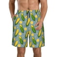 thumbnail image 1 of Pofeuu Corn On The Leaves Prin Men's Swim Trunks Quick Dry Bathing Suit Swimming Board Shorts Mesh Lining Beach Swimwear-3X-Large, 1 of 6