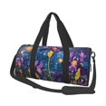 thumbnail image 1 of Pofeuu Cosmic Purple Irises Print Travel Duffel Bag,Sports Tote Gym Bag,Shoulder Weekender Overnight Bag for Women Gym Bag, 1 of 6