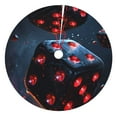 thumbnail image 1 of Pofeuu Cosmic Red Sparkle Dice Print Christmas Tree Skirt, Merry Christmas Skirt Xmas Tree Ornaments for Xmas Holiday Party Decorations-30", 1 of 7