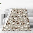 thumbnail image 1 of Pofeuu Cotton Tree Print Ultra-Soft Micro Fleece Blanket,for Bed Or Sofa,All Season Throw Blankets Flannel Blanket-80"x60", 1 of 7