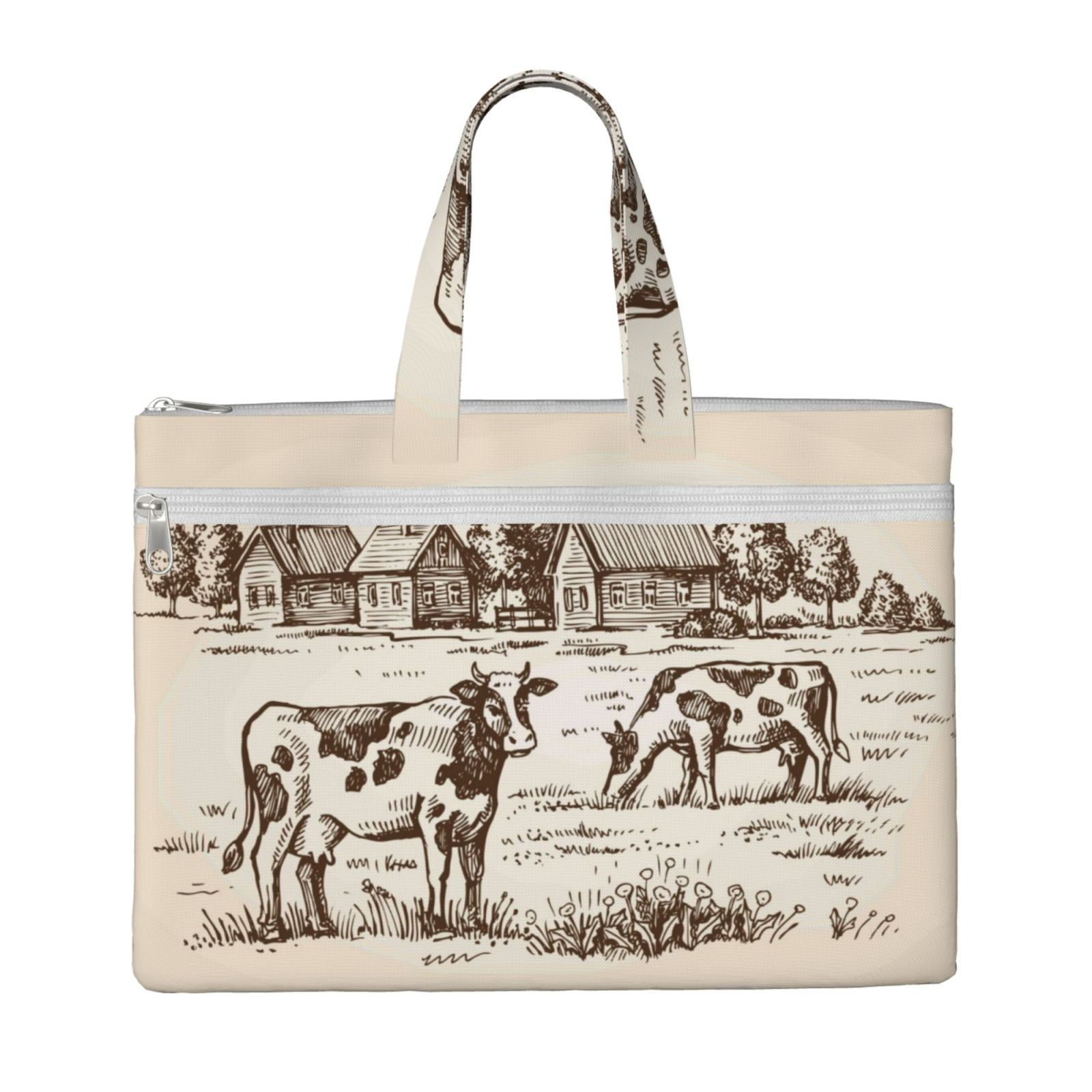 Pofeuu Cows On The Farm Print Laptop Bag Carrying - Computer Bag Laptop ...