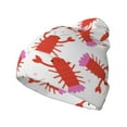 thumbnail image 1 of Pofeuu Crayfish And Hearts Print Beanie Hat for Men Women Knit Winter Hat Warm Cuffed Skull Beanie Slouchy Soft Unisex, 1 of 6