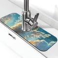 thumbnail image 1 of Pofeuu Cute Angel Winged Rabbit Print Splash Guard for Sink Faucet Sink Gadgets-Splash Guard Behind Faucet Drip Catcher for Kitchen, Bathroom,Sink Mat, 1 of 7