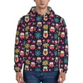 thumbnail image 1 of Pofeuu Cute Animal Print Mens Casual Hooded Collar Drawstring Hoodies Pullover Sweatshirts Casual Long Sleeve Shirts-XX-Large, 1 of 7