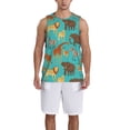 thumbnail image 1 of Pofeuu Cute Animals Print Basketball Jersey, Shirts for Men Youth Basketball Jersey Crew Neck-3X-Large, 1 of 6