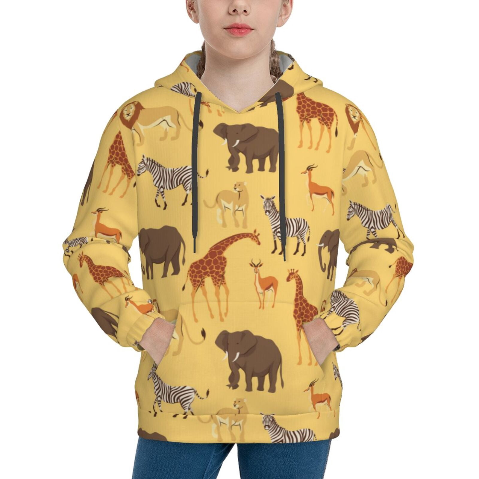 Boys Animal Printed Pullover Sweatshirt