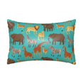 thumbnail image 1 of Pofeuu Cute Animals Print Satin Pillowcase for Hair and Skin Pillow Cases, Silk Pillow Cases, Soft Cooling Pillow Covers, 20x30 Inches（Pillow core not included）, 1 of 7
