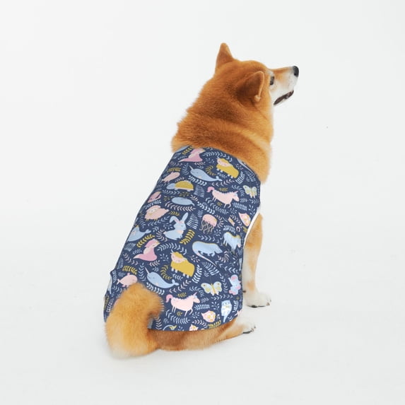 Pofeuu Cute Baby Animals Print Dog Clothes Fashionable Sleeveless Pet Vest Cotton Dog Shirt, Ideal for Small, Medium, and Large Breeds-XX-Large