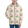thumbnail image 1 of Pofeuu Cute Baby Dinosaurs Print Teenage Zipper Hoodie Sweatshirts Hooded Casual Jackets With Pocket For Boys Girls-Medium, 1 of 6