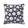 thumbnail image 1 of Pofeuu Cute Basebal Print Double-sided plush pillowcase Square Throw Pillow Covers Pillows Cover for Living Room Bedroom Sofa Couch Cushion Cover（No pillow core）-20"x20", 1 of 7