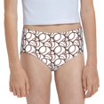 thumbnail image 1 of Pofeuu Cute Baseball Print Soft Cotton Underwear Girls'Briefs Soft Undies, 1 of 7