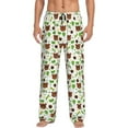 thumbnail image 1 of Pofeuu Cute Bear Print Men's Pajama Pants, Soft Lounge Pajama Pants with big pockets for Men Plaid Pj Bottoms-Large, 1 of 6