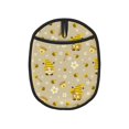 thumbnail image 1 of Pofeuu Cute Bee Gnome 2 Print Silicone Pot Mat Mitten With Hanging Loop Heat Resistant Oven Mitts Non-Slip Bbq Baking Smoking Potholders, 1 of 7
