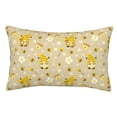 thumbnail image 1 of Pofeuu Cute Bee Gnomes Print Polyester Microfiber Plush Pillowcases, Super Soft and Cozy Pillow Case Covers with Envelop Closure（Pillow core not included）-20"x30", 1 of 6